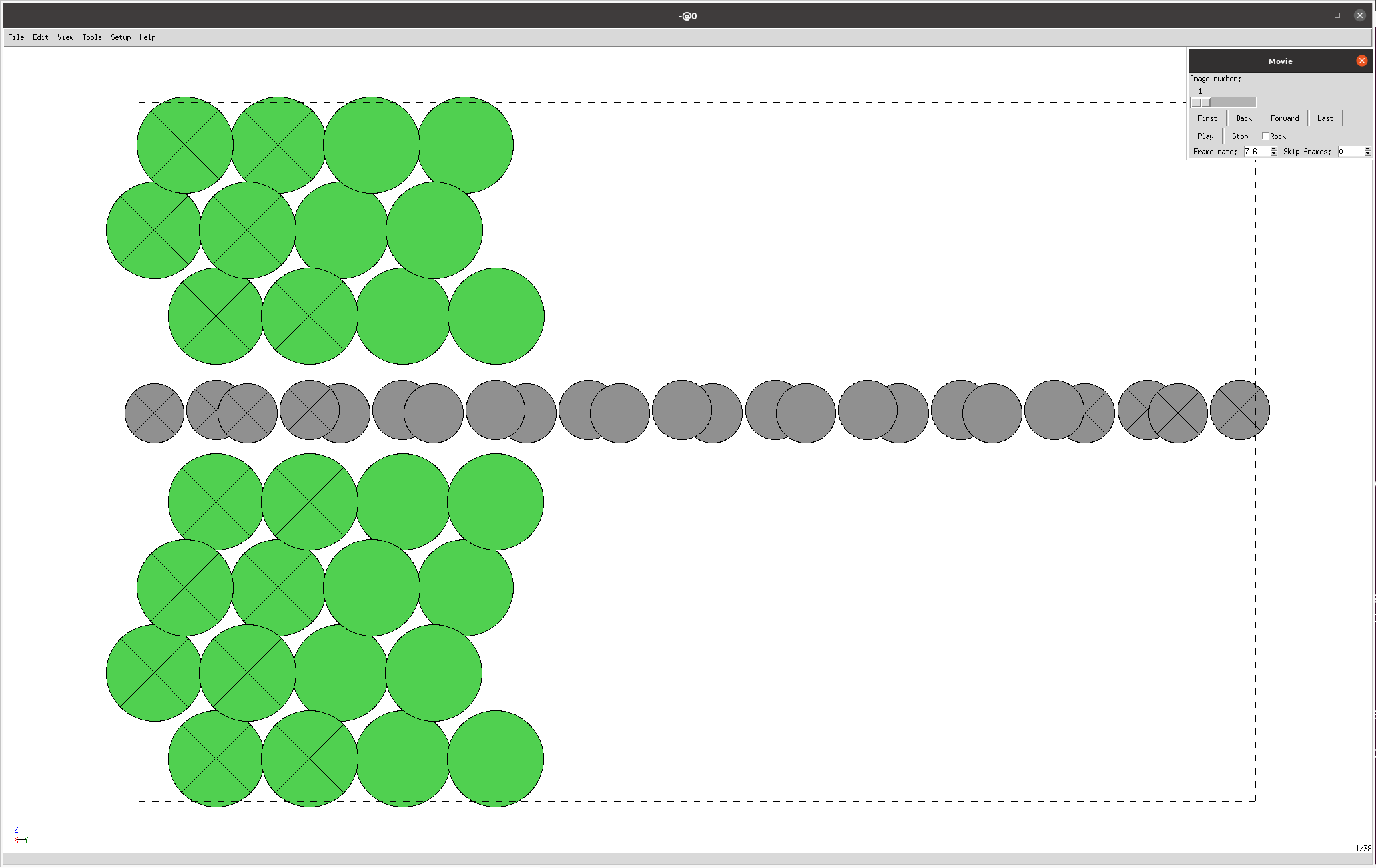 center region structure at step 1