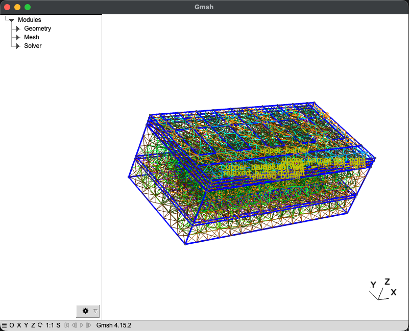 Gmsh view of the final Tunnel Falls finite-element mesh.