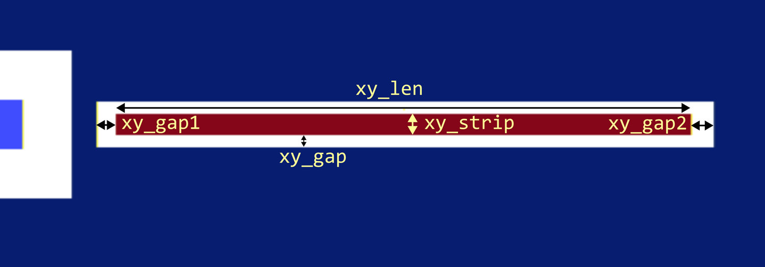 Parameters of the Xmon XY control coupling capacitor