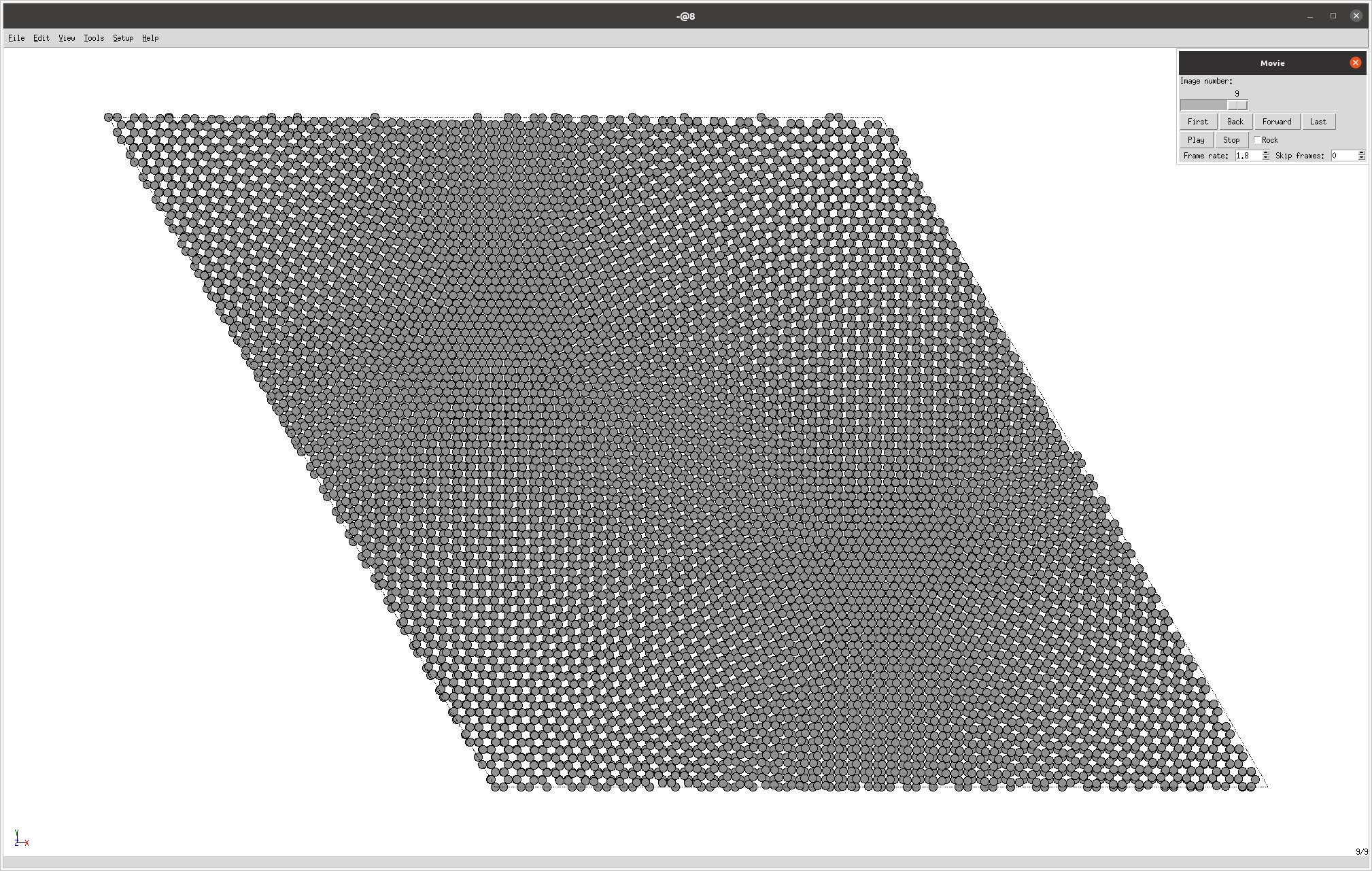 center region structure at step 9